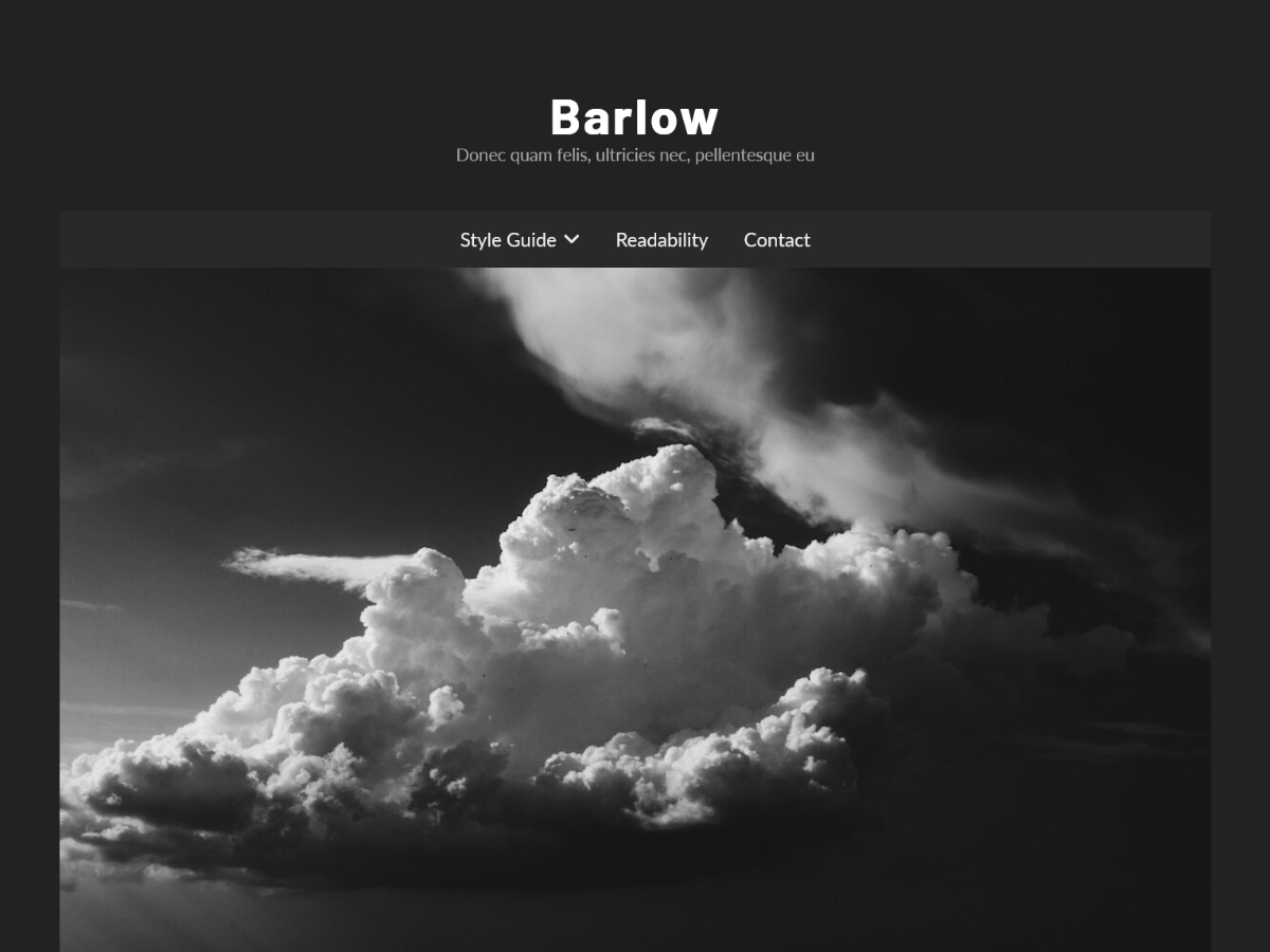 Barlow theme screenshot