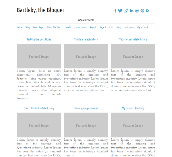 Bartleby theme screenshot