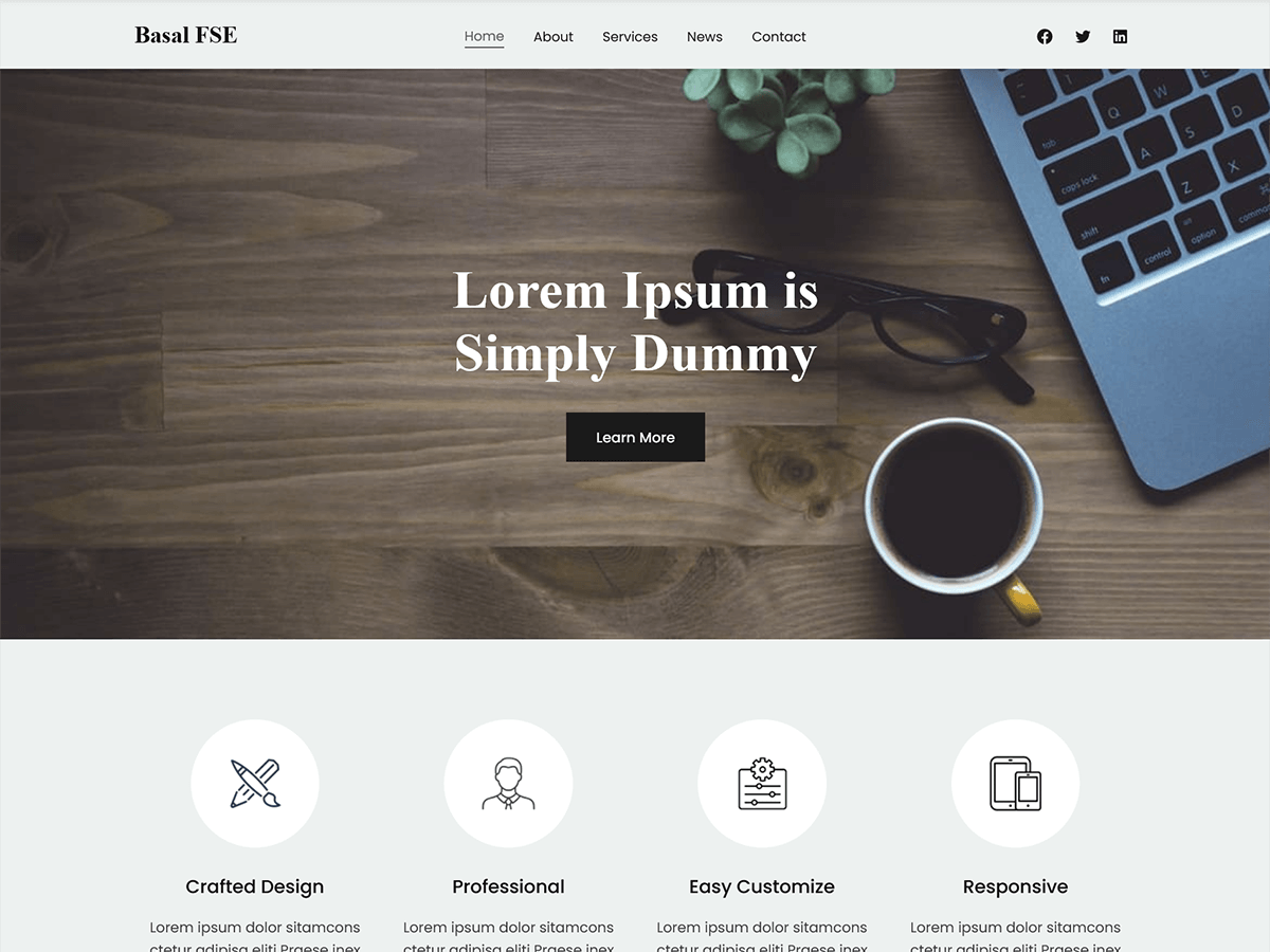 Basal FSE theme screenshot