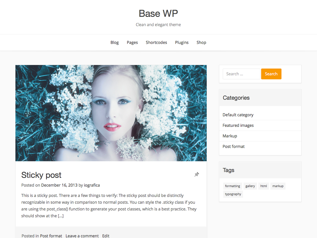 Base WP theme screenshot