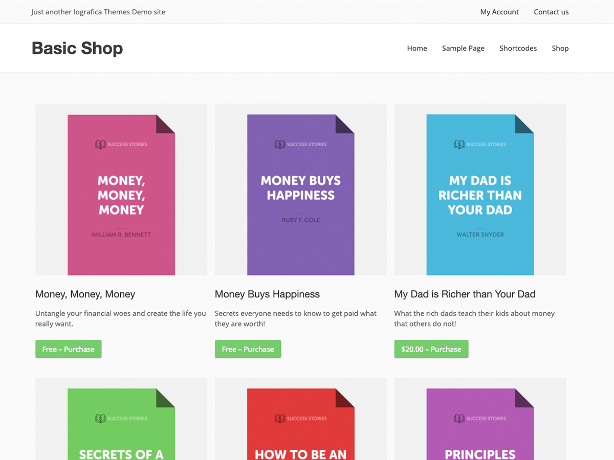 Basic Shop theme screenshot