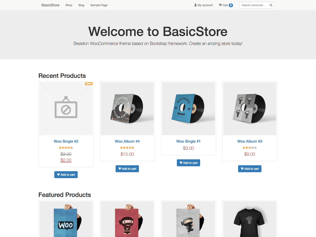 BasicStore theme screenshot