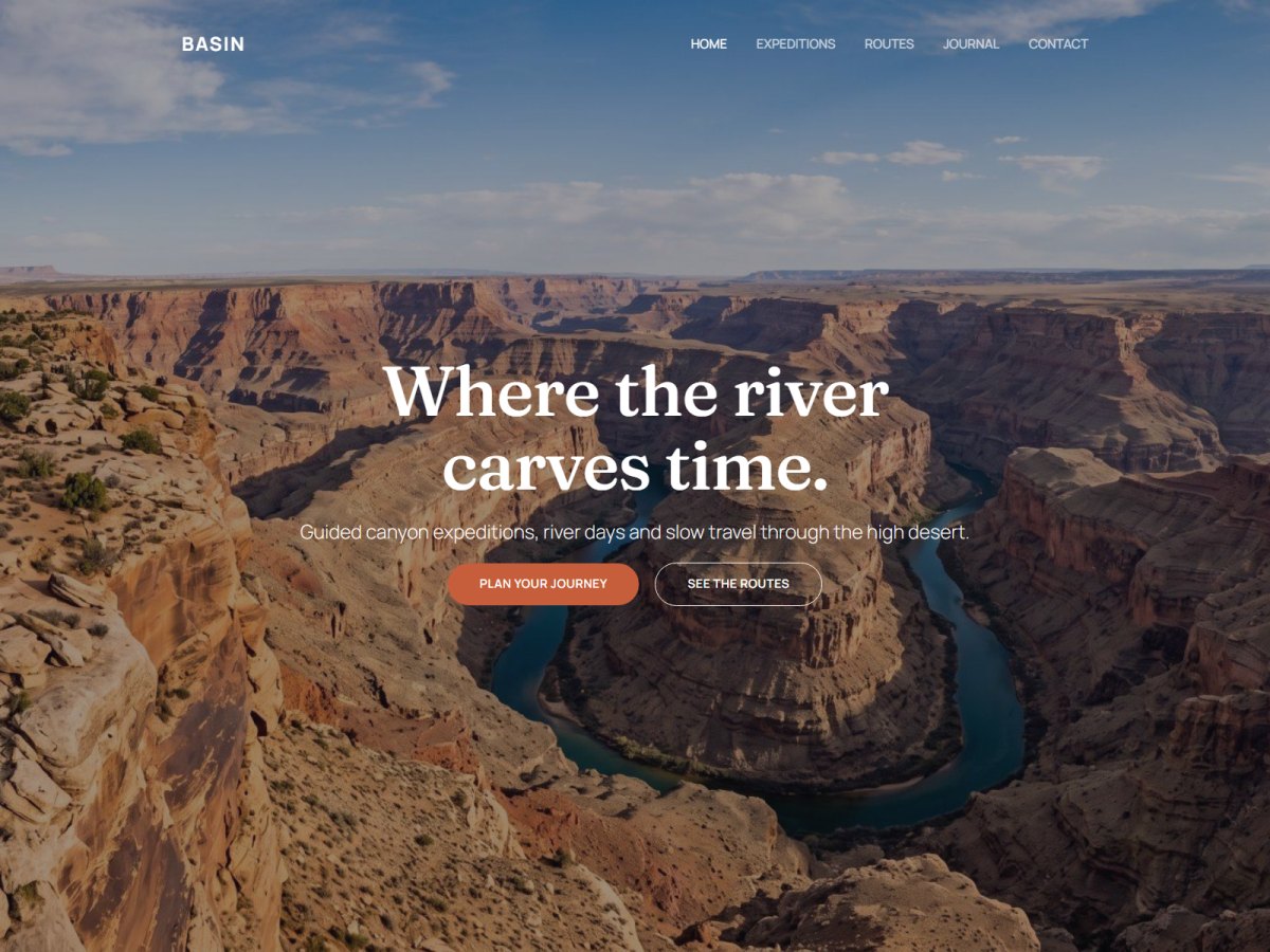 Basin theme screenshot