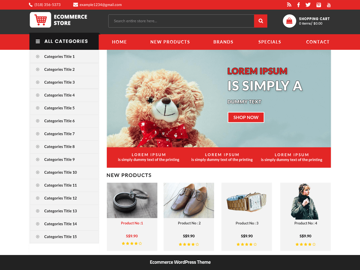 BB Ecommerce Store theme screenshot