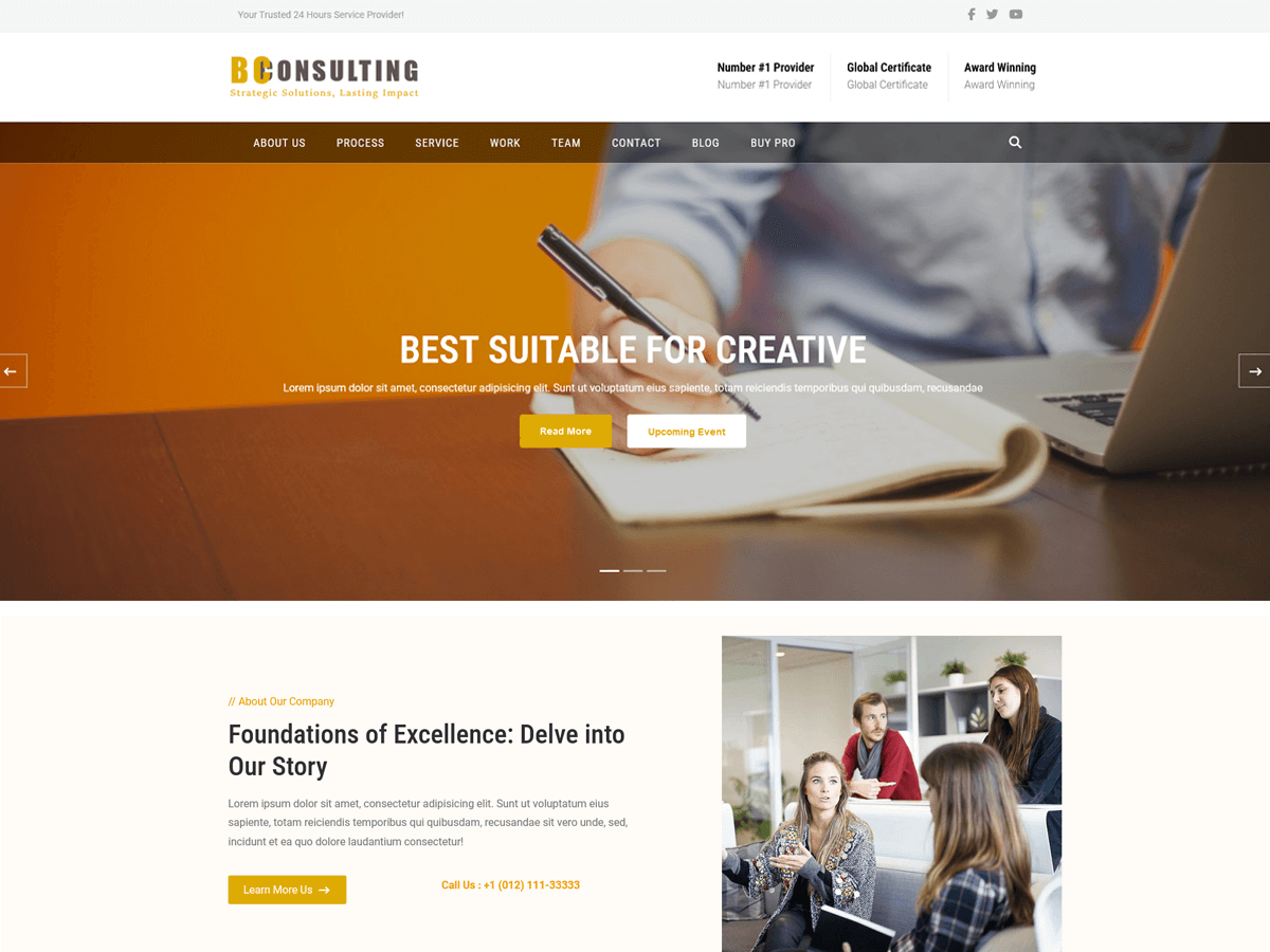 BC Consulting theme screenshot