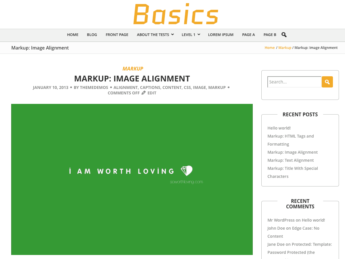 BCorp Basics theme screenshot