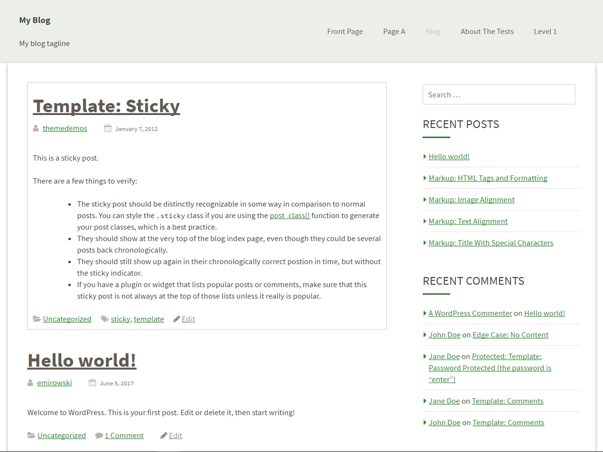Beam theme screenshot