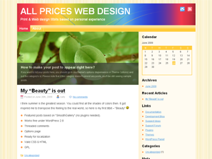 Beauty theme screenshot