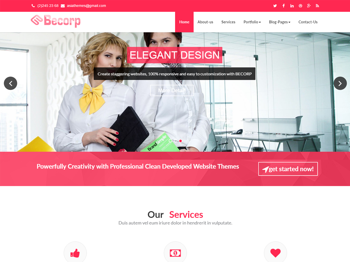 becorp theme screenshot