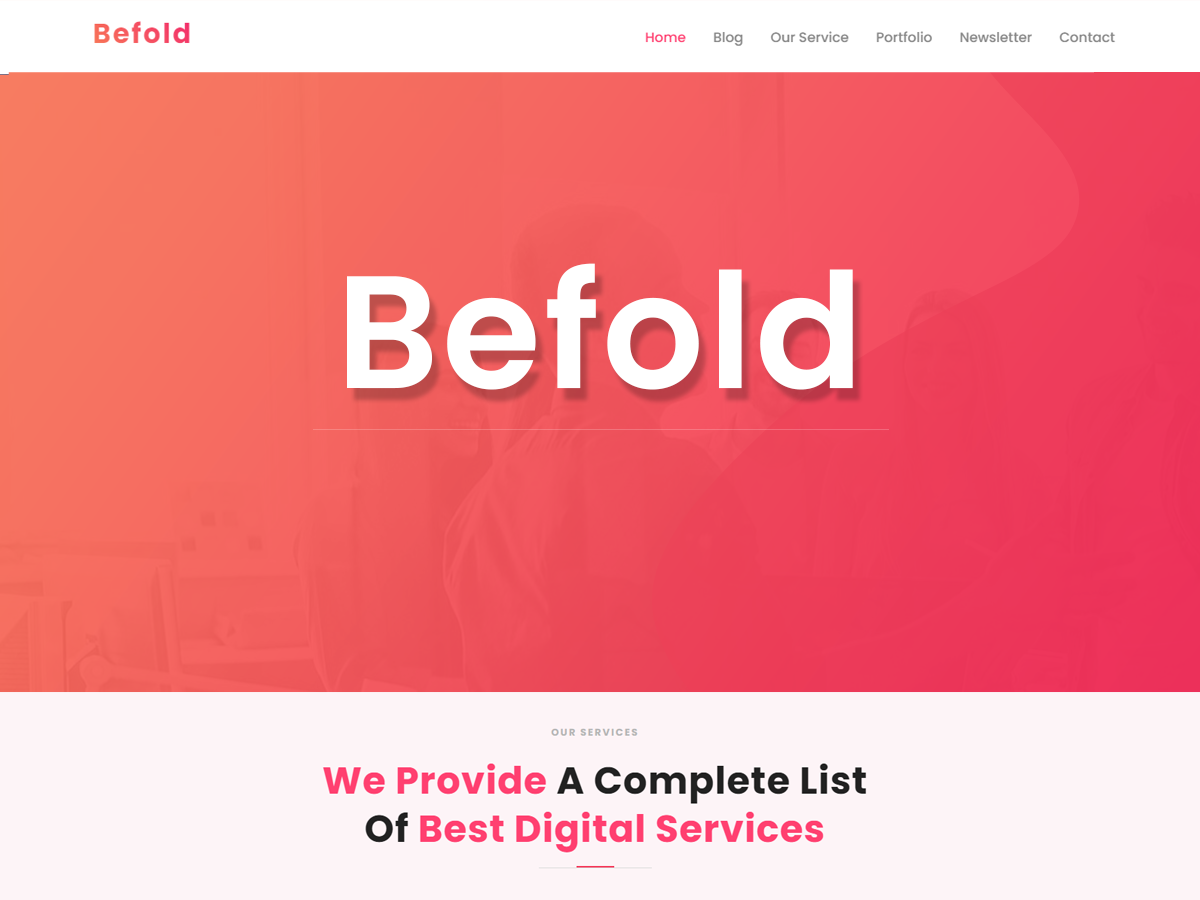 BeFold theme screenshot