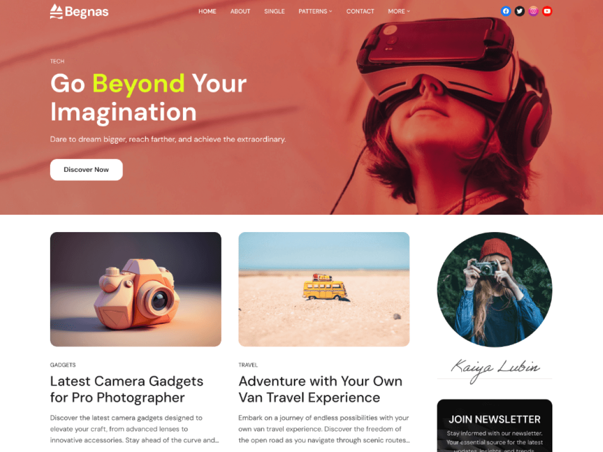 Begnas theme screenshot
