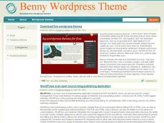Benny theme screenshot