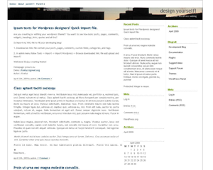 Bering theme screenshot