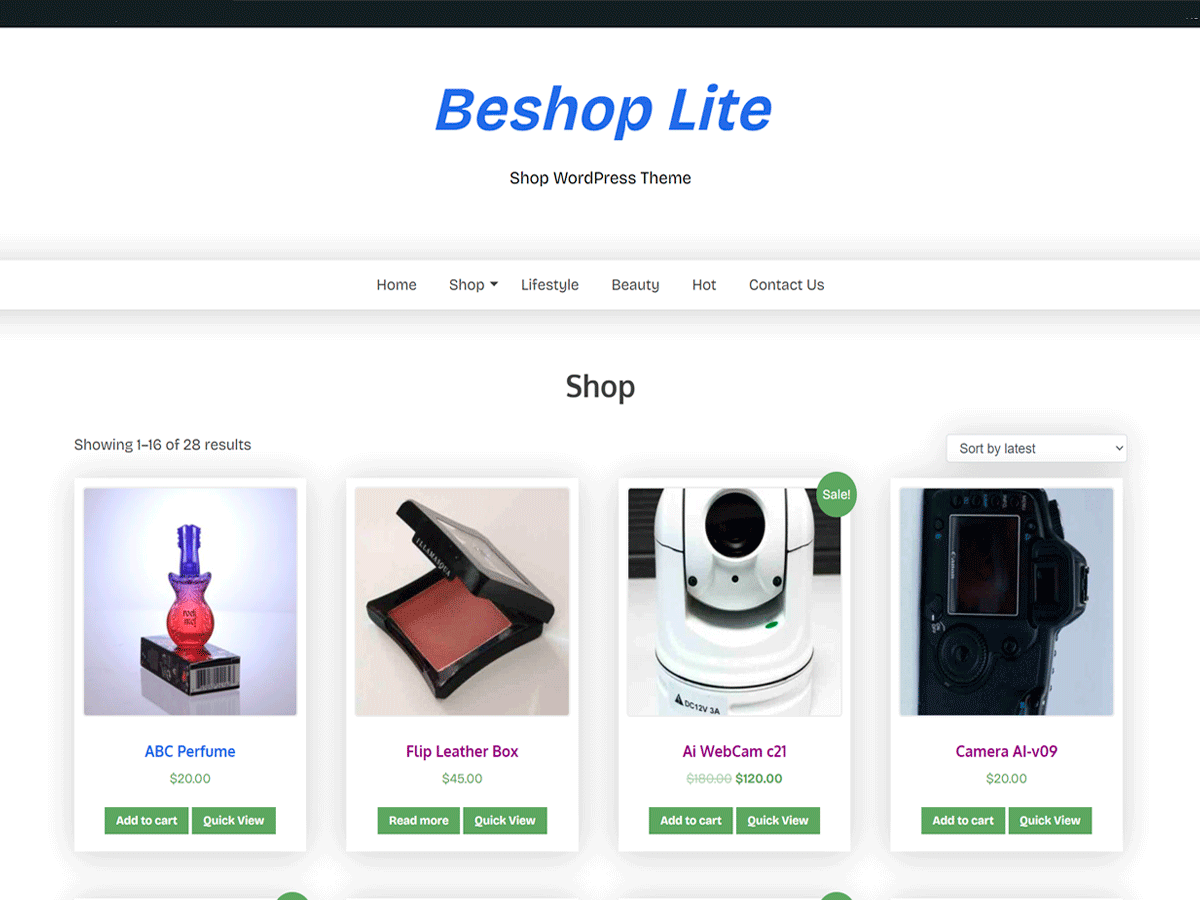 Beshop Lite theme screenshot