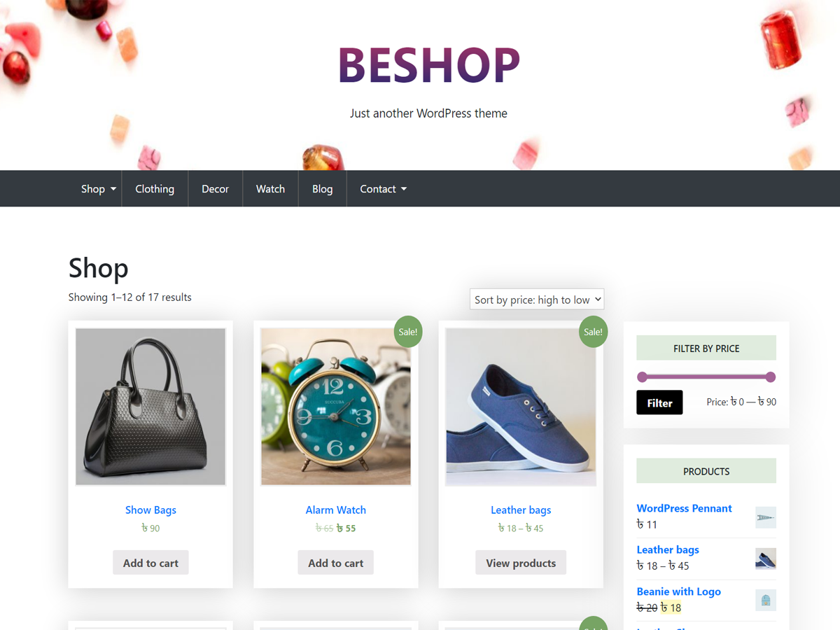 BeShop theme screenshot