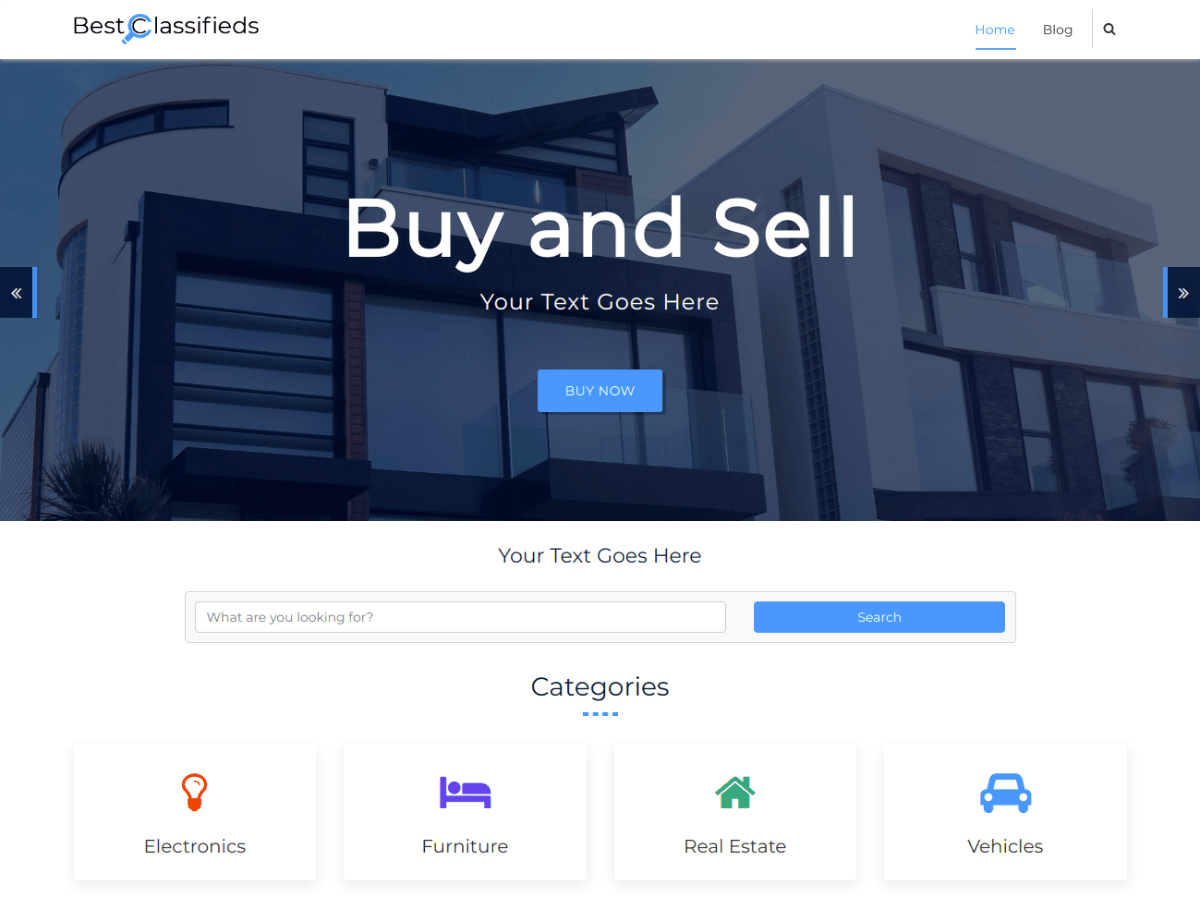 Best Classifieds theme screenshot