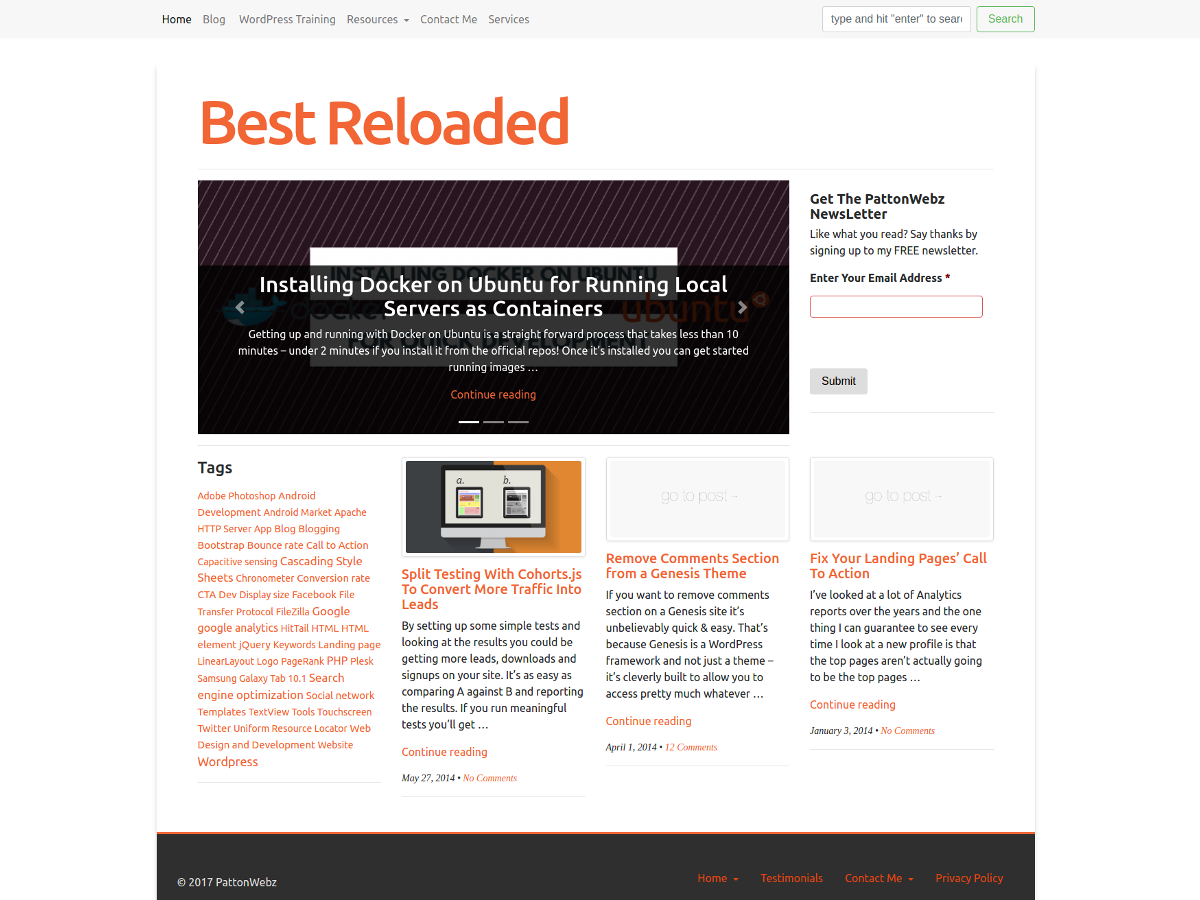 Best Reloaded theme screenshot