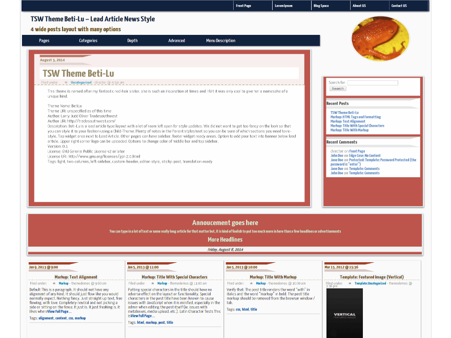BetiLu theme screenshot