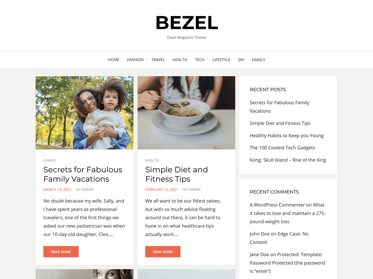 Bezel theme screenshot