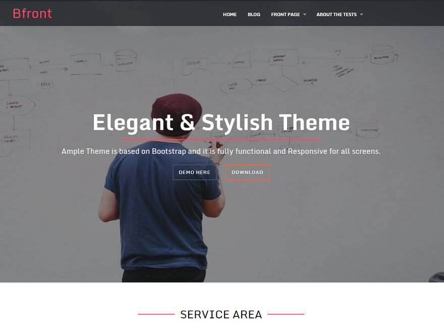 Bfront theme screenshot
