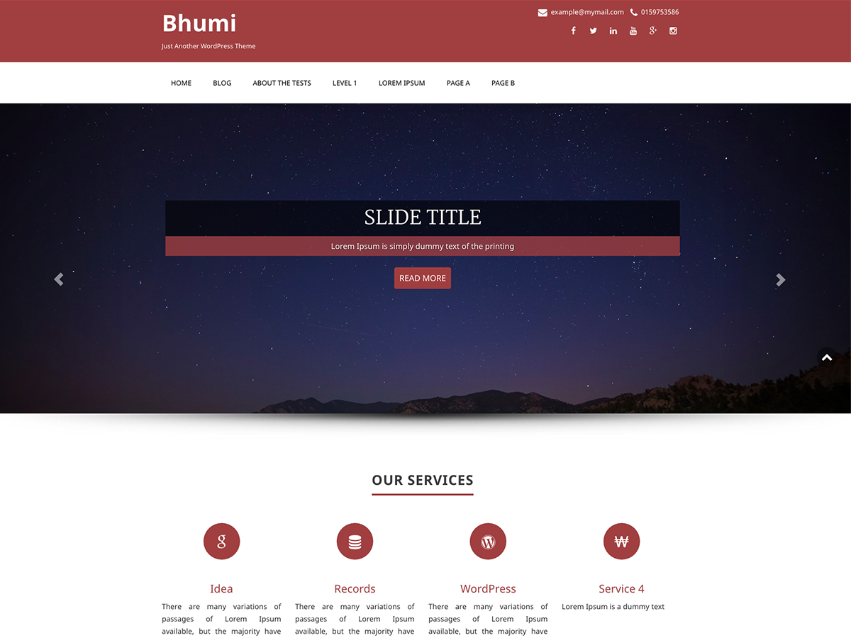Bhumi theme screenshot