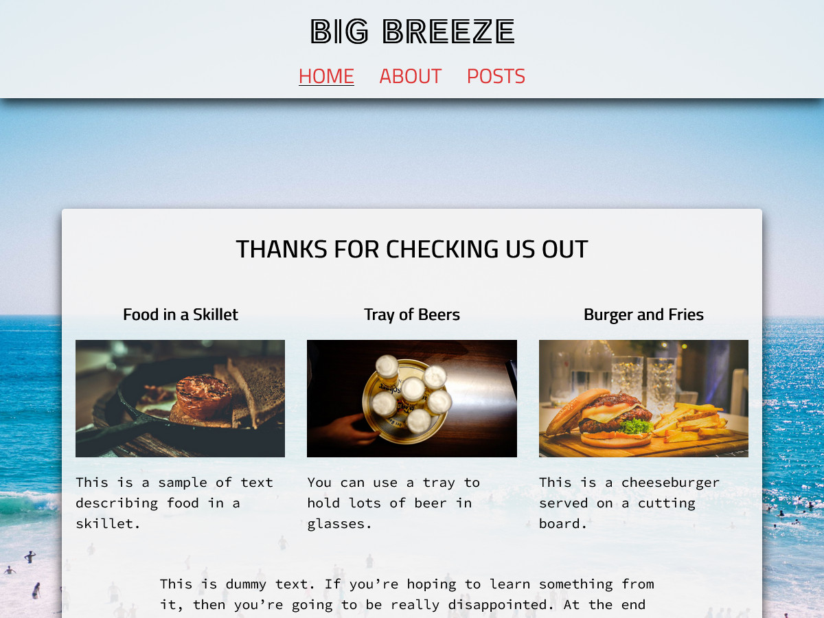 Big Breeze theme screenshot