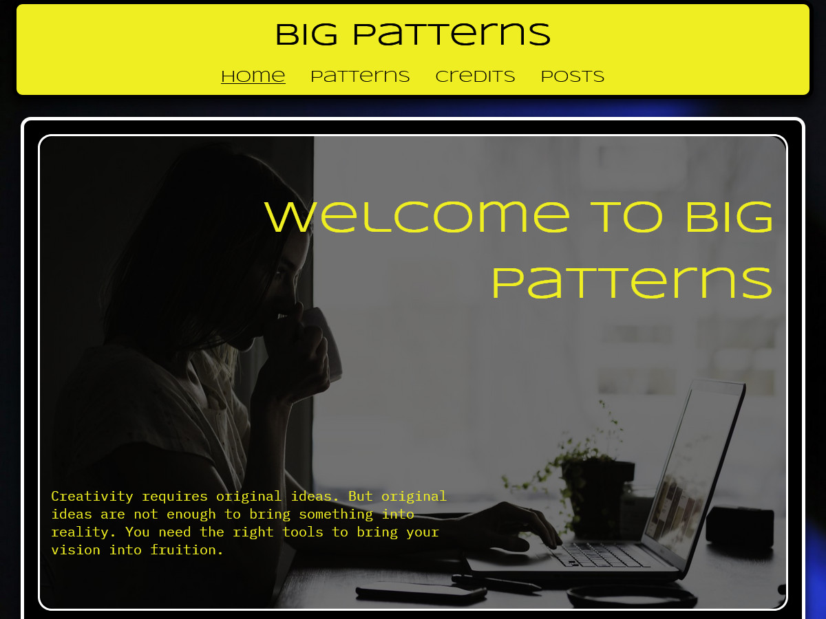Big Patterns theme screenshot