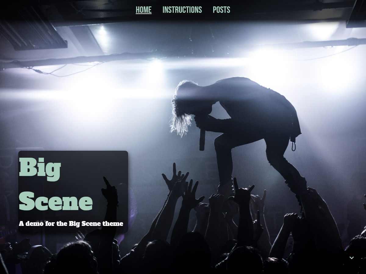 Big Scene theme screenshot
