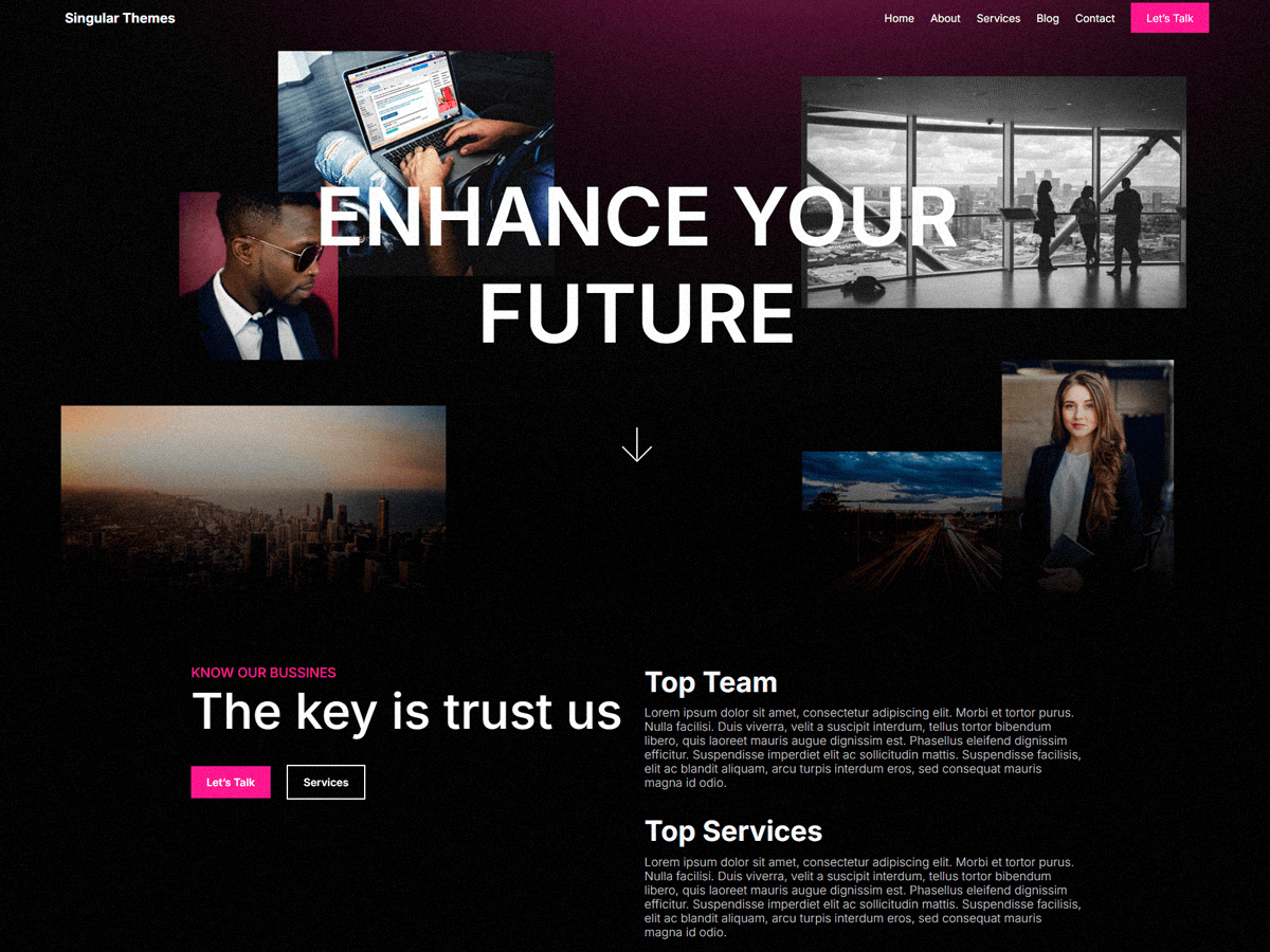 Bigcharm theme screenshot