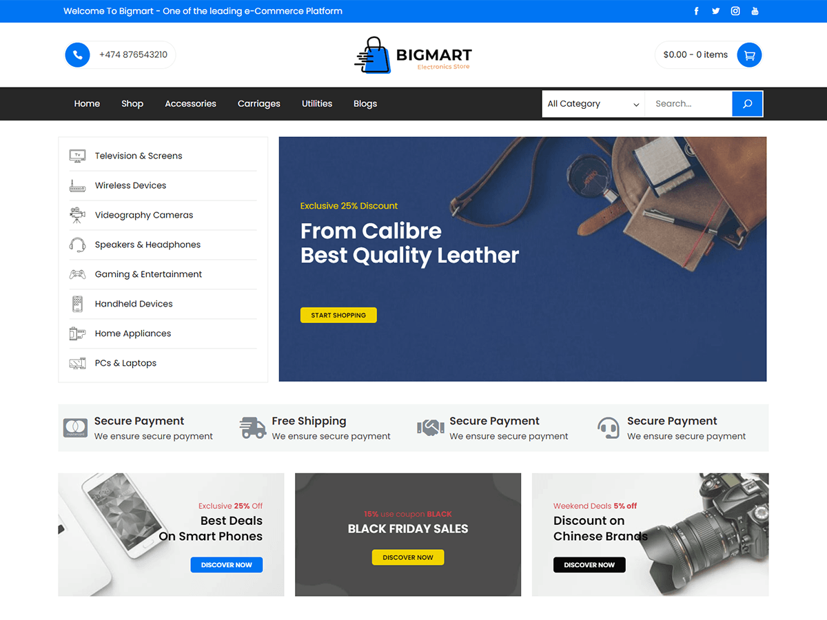 Bigmart theme screenshot