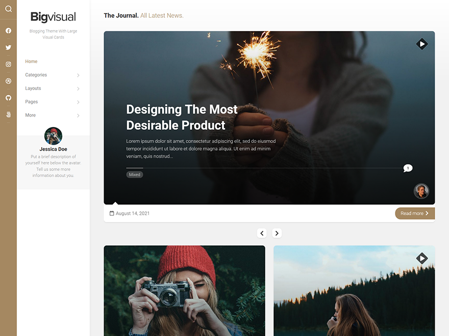 Bigvisual theme screenshot