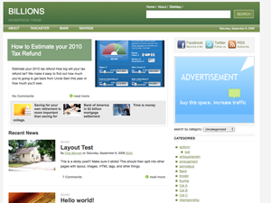 Billions theme screenshot