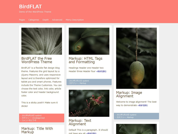BirdFLAT theme screenshot