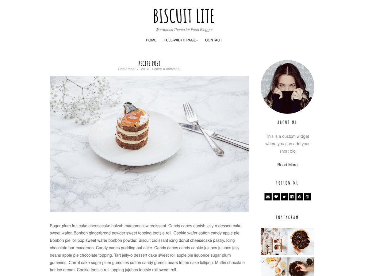 Biscuit Lite theme screenshot