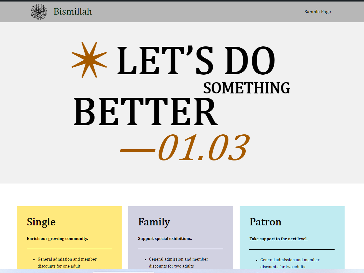 Bismillah theme screenshot