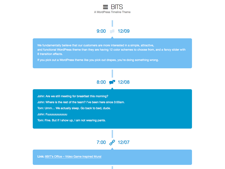 Bits theme screenshot