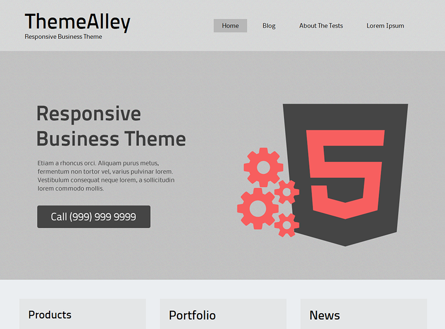 BizArk theme screenshot