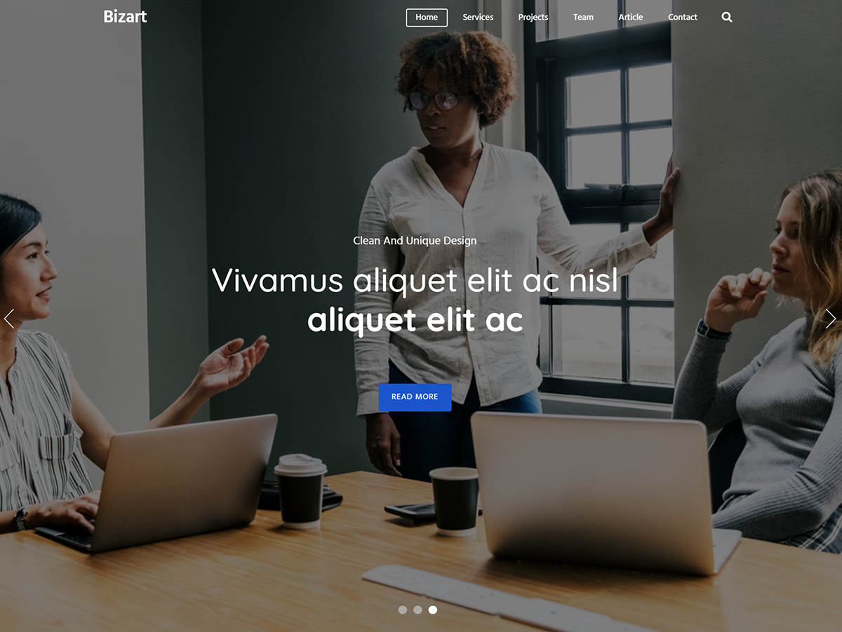 Bizart theme screenshot