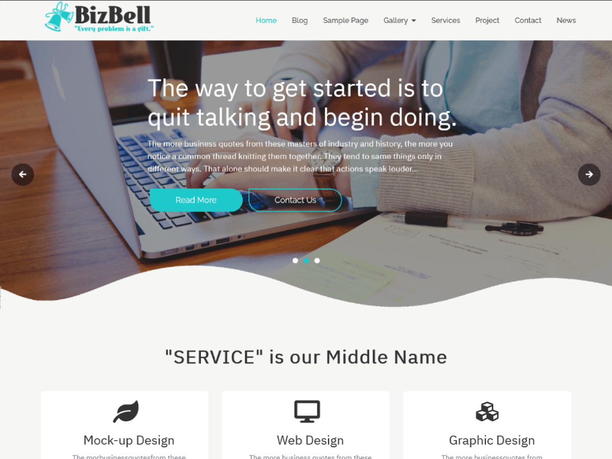 BizBell theme screenshot