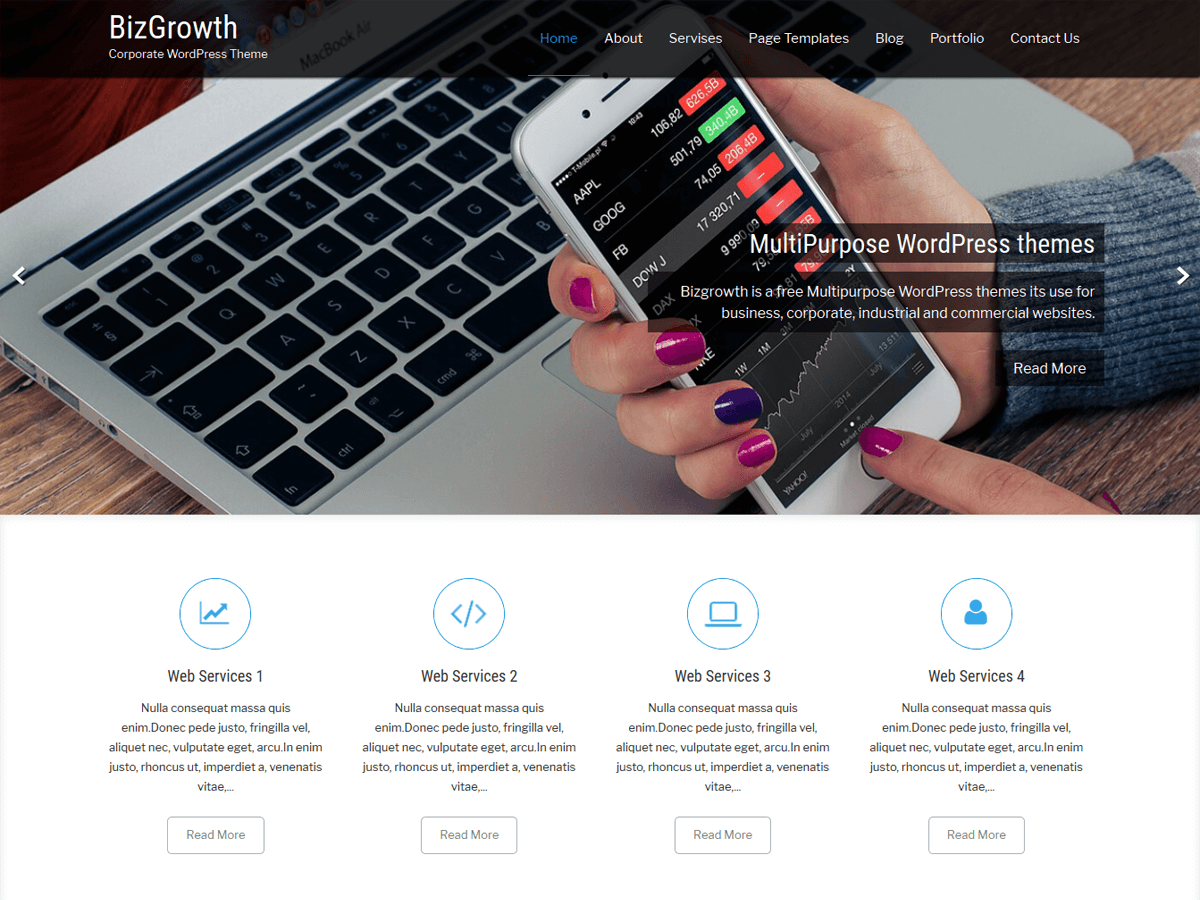 BizGrowth theme screenshot
