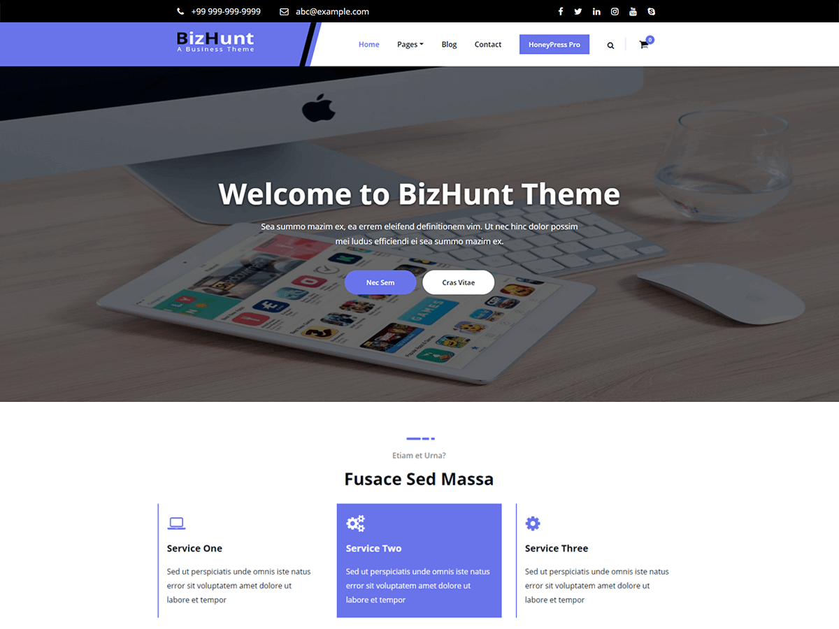 Bizhunt theme screenshot