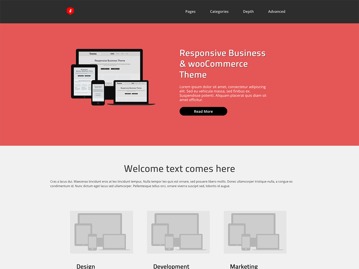 bizmark theme screenshot
