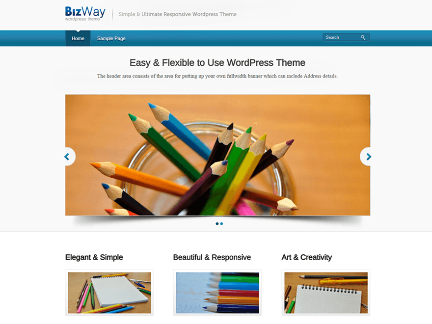 BizWay theme screenshot