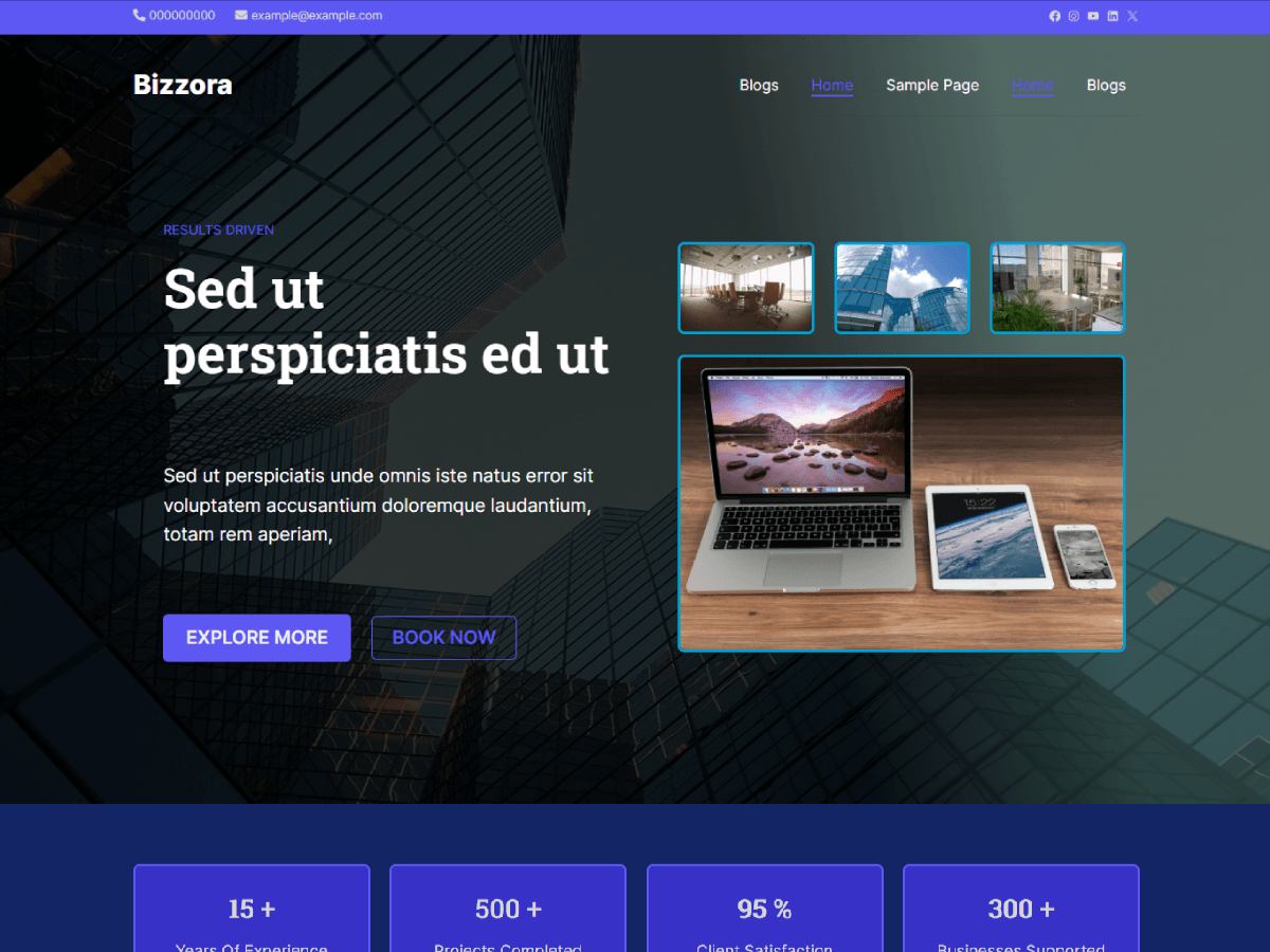 Bizzora theme screenshot
