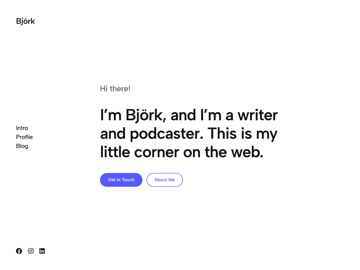 Björk theme screenshot