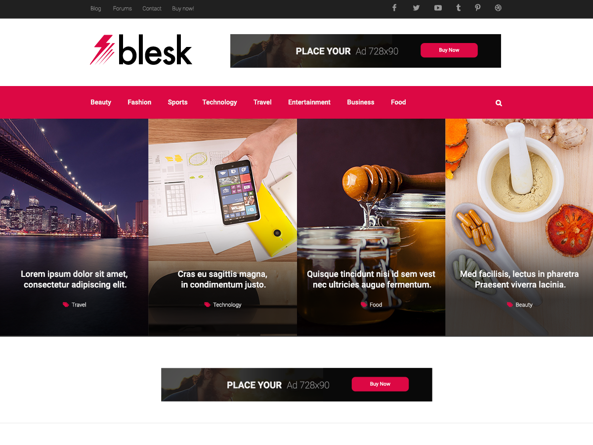 Blesk theme screenshot