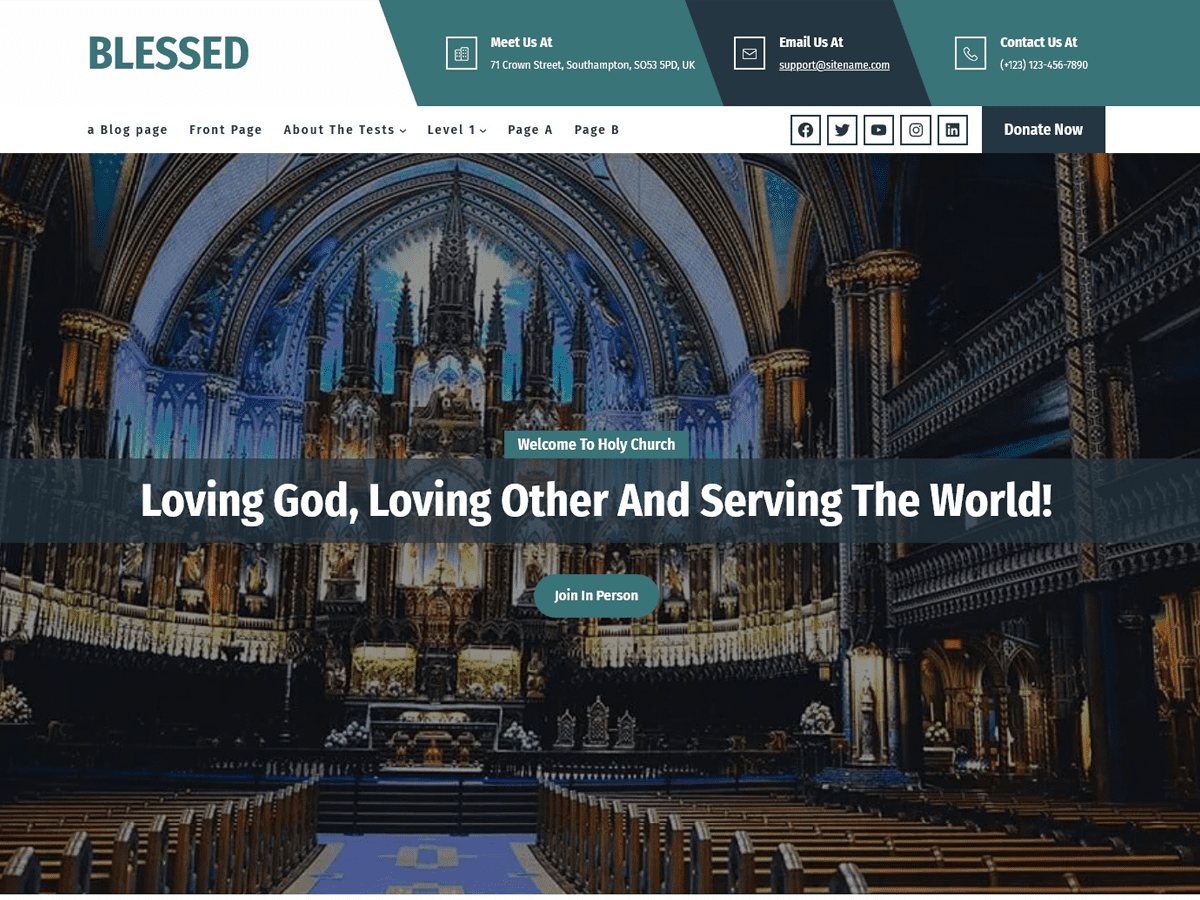 Blessed Lite theme screenshot