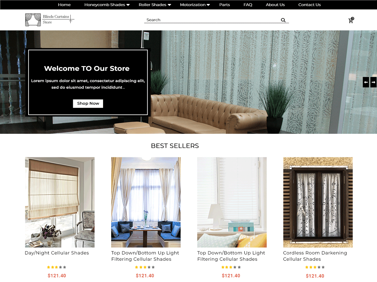 Blinds Curtains theme screenshot