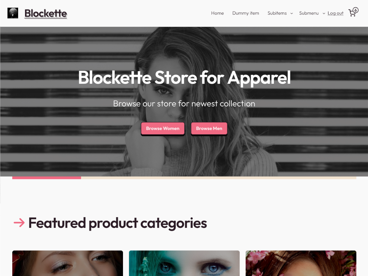 Blockette theme screenshot