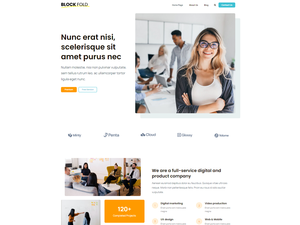 Blockfold theme screenshot